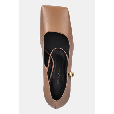 Vanda Novak Кожени обувки с тънък ток Vanda Novak Adela (Adela.Dark.Nude)