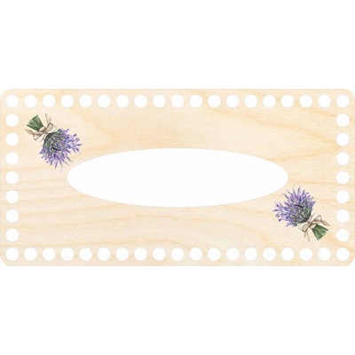 Dřevěný svět online Víko na kapesníky 24 x 12 cm Levandule – Sleviste.cz