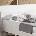 vidaXL Горна табла, бяла, 120 см, бор масив (844786)