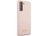 GUESS Hard Silicone Case - силиконов (TPU) калъф за Samsung Galaxy S21 (розов)