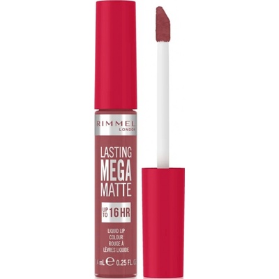 Rimmel London Lasting Mega Matte Liquid Lip Colour dlouhotrvající matná tekutá rtěnka Rose & Shine 7,4 ml
