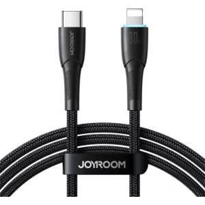 JOYROOM IPAD / IPAD 2 / IPAD 3-то поколение JOYROOM STARRY кабел за данни Type-C - Lightning, 100 см, ЧЕРЕН SA32-CL3 ЧЕРЕН (SA32-CL3 BLACK)