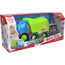 Wiky Vehicles Kiddy Auto popelářské s efekty 31 cm 2 ks popelnice