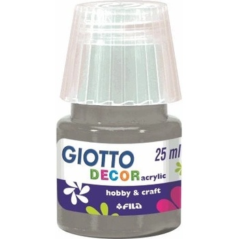 Akrylová barva Giotto Decor matt 25 ml stříbrná