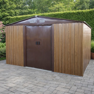 BestBerg BBSH-1113W 13,3 m² 342,5 x 389 x 202 cm dekor dreva/hnedá
