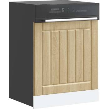 vidaXL Панел за миялна машина, Lucca, дъб сонома, инженерно дърво (853900)