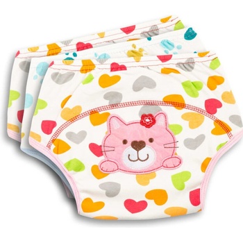 Sensillo Tréninkové kalhotky s výšivkou girl 3ks