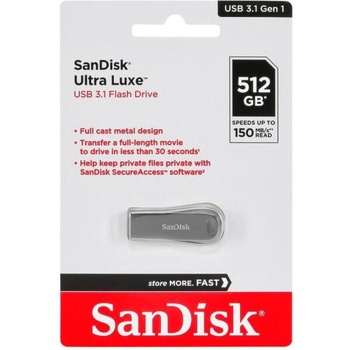 Image 1 of SanDisk Ultra Luxe 512GB USB 3.1 Gen 1 (SDCZ74-512G-G46/3807023)