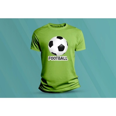 Sandratex dětské bavlněné tričko Football lime