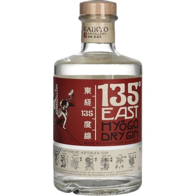 135 East Hyogo Dry Gin 42% 0,7 l (čistá fľaša)