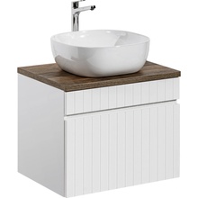 ArtCom Koupelnová skříňka s umyvadlem a deskou ICONIC White DU60/1 | 60 cm