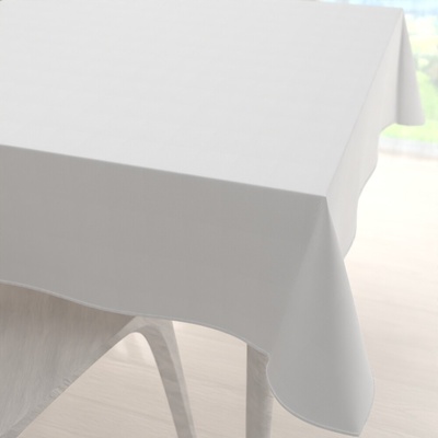 Biante Veľký štvorcový bavlnený keprový obrus KEP-001 Biely 160x160 cm