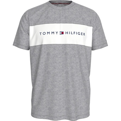 Tommy Hilfiger Тениска Tommy Hilfiger Cotton Panel T-Shirt - Grey/White