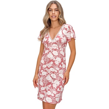 Donna Нощница Koszula-nocna-Tina-Brudny-RV-66274-Brudny Róż - Червен, размер S