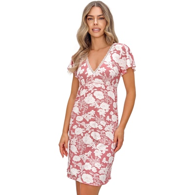 Donna Нощница Koszula-nocna-Tina-Brudny-RV-66274-Brudny Róż - Червен, размер S