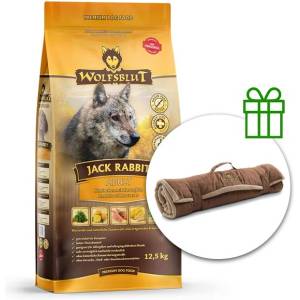 Wolfsblut Jack Rabbit 12, 5 кг + Пътническо одеяло БЕЗПЛАТНО