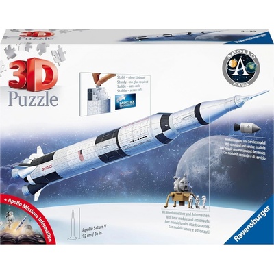 RAVENSBURGER 3D puzzle Vesmírná raketa Saturn V 504 ks