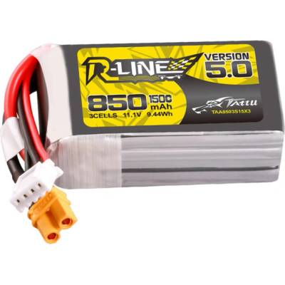 Tattu LiPo батерия Tattu R-Line 5.0 850mAh 3S 11.1V XT30U-F (TAA8503S15X3)