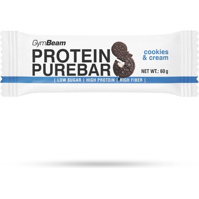 GymBeam Протеинов бар PureBar 60 g бисквитки с крем