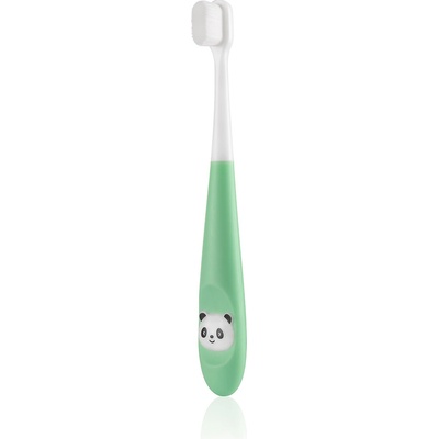 Dentaprox Dětský zubní kartáček s Micro Nano vláken panda Extra soft Zelená