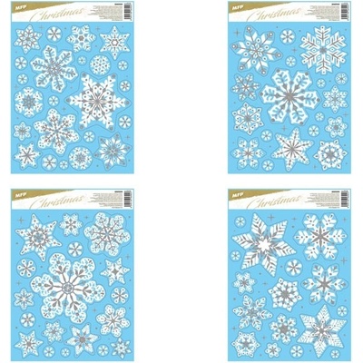 MFP Paper 8885999 okenná fólia vianočná gliter WDGX- 3062 S 30x42cm