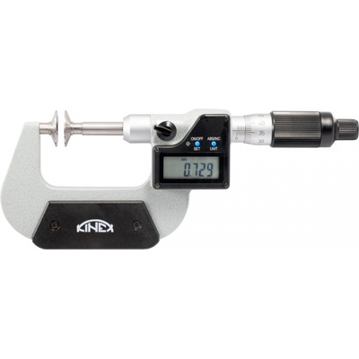 KINEX K-MET Mikrometr na zápichy din863 0-25/001mm 7075-02-025