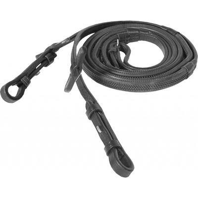Horze Gumové otěže Černá – Sleviste.cz