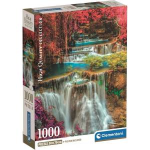 Clementoni Пъзел Clementoni от 1000 части - Цветни водопади в Тайланд (39984)