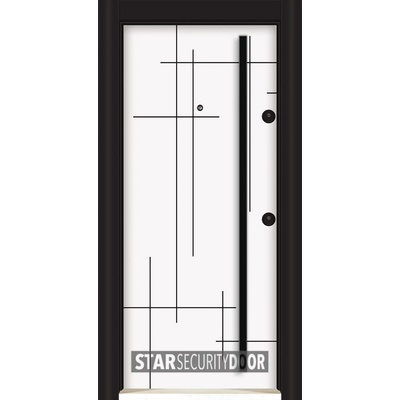 Starsteeldoor Блиндирана врата Parkdor SL 208 Бяла (цена без монтаж)