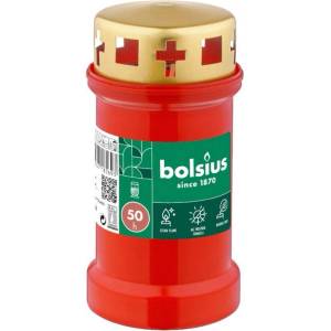 Bolsius Червена ритуална свещ Bolsius с горене 50 часа (BO-RC3-CAP-R)