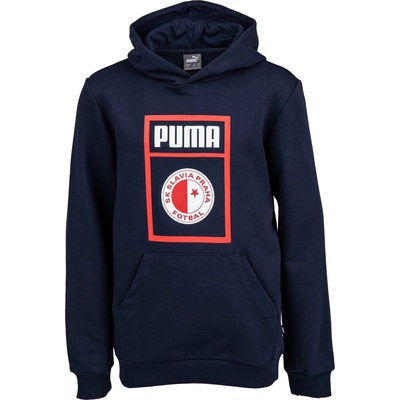 Puma Slavia Prague Graphic Tee Jr tmavo modrá