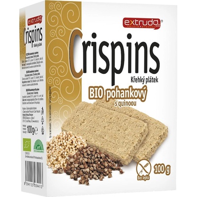 Extrudo Crispins BIO krehký plátok pohánkový s guinoou 100 g