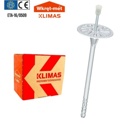 Wkręt-met 10x220 mm (100ks) Zatepľovacia hmoždinka s kovovým tŕňom LFMG a predĺženou expanznou zónou