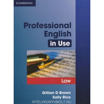 Professional English in Use Law Book with answers