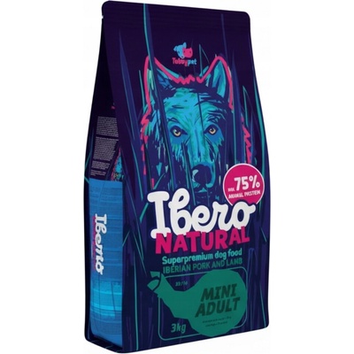 Ibero Natural Mini adult malé vepřové jehněčí 3 kg