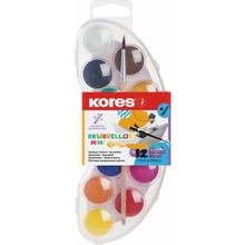 Kores Akuarellos Mini 25 mm 12 farieb + štetec