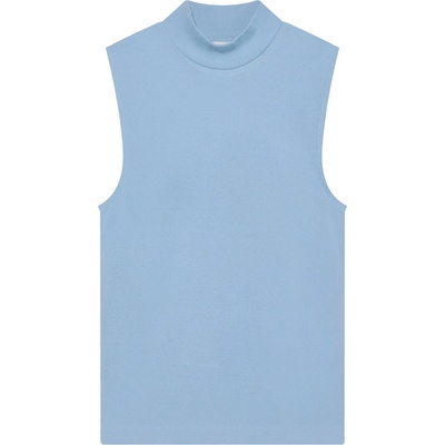 KnowledgeCotton Apparel Дамски топ KnowledgeCotton Apparel Women's High Neck Rib Top - Skyway - размер XL (916-6670-0414)