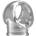 Sono No. 48 Cockring with Ball Strap Transparent