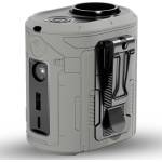 Techsuit - Преносим мини вентилатор Premium (Z14) - с външна батерия, презареждащ се, 5 скорости на вятъра, катарама за колан, 5000mAh - сив