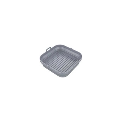 Klausberg Комплект 2 бр. правоъгълни силиконови форми за Airfryer Klausberg KB 7790, 21х20.3 см, До 230C, Без BPA, Сив (9999KB7790)