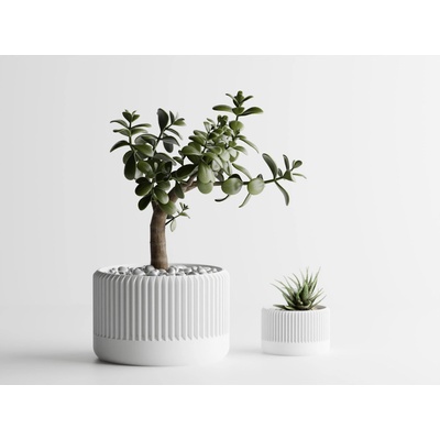 Ваза Delta 1 Малка, 117x117xH76mm - Бял Мат