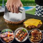Meat Patty Maker Преса за бургери, кюфтета и шницели, ръчна преса за месо от неръждаема стомана - Meat Patty Maker