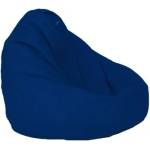 PUFRELAX Пуф, круша, 320л. , Nirvana Grande Teteron Blue, За открито, Перящ се калъф, Пълнеж от Полистиролни перли, 8047 (PUF-G-NGR-TEX-BLURY) - topmarket