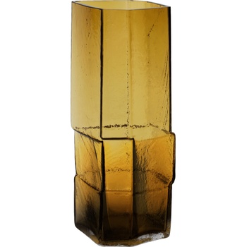 Ferm Living Ваза Muro от рециклиран материал 30 см кехлибарена (1104270744)