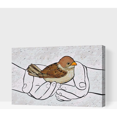 Vymalujsisam.cz Malování podle čísel Láska ke zvířatům Velikost 40 x 60 cm Rámování Na kartonové desce