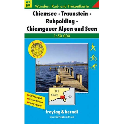 Turistká mapa: Německo Chimsee-Traunstein-Ruhpolding