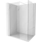 Mexen Kioto-X душ преграда Walk-in 130 x 110 см, прозрачен 10 мм, бял - 800-130-202-20-00-110-X (800-130-202-20-00-110-X)