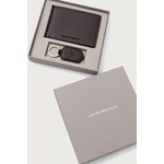 Giorgio Armani комплект портфейл и ключодържател мъжки от кожа (Y4R222.Y068E)