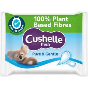  Cushelle Влажна тоалетна хартия 42бр - Pure & Gentle (3250)