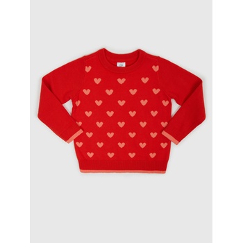 GAP Baby sweater heart pattern GAP GAP | Cherven | Момичешки | 92